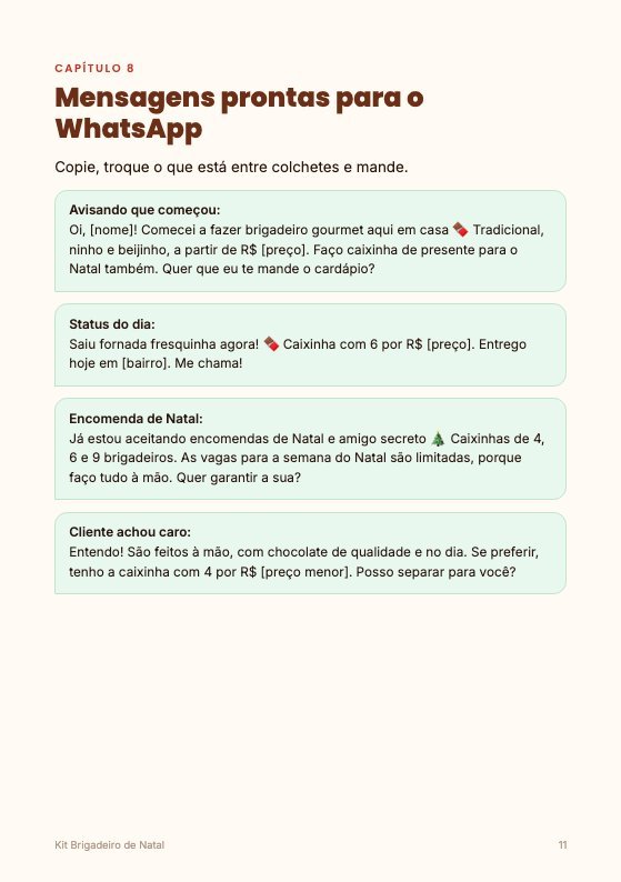 Página de mensagens