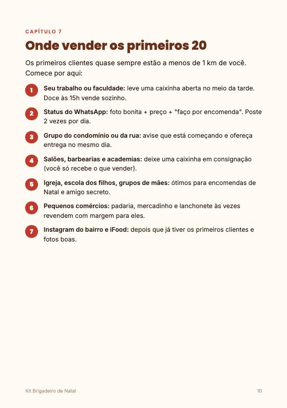 Página onde vender